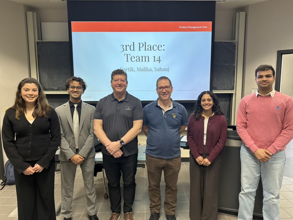 3rd place team photo for the Spring 2026 case competition